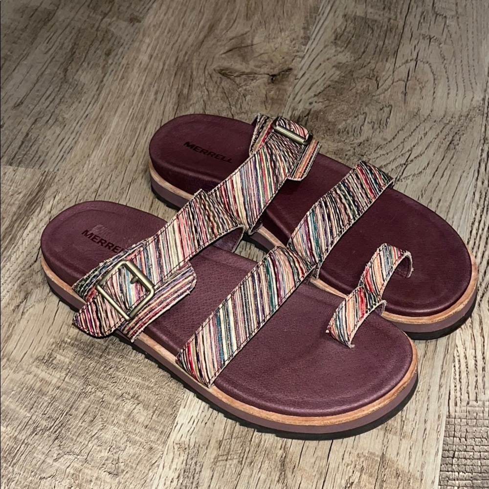 MERRELL Womens Juno Adjustable‎ Buckled Straps Slide Sandals US 8